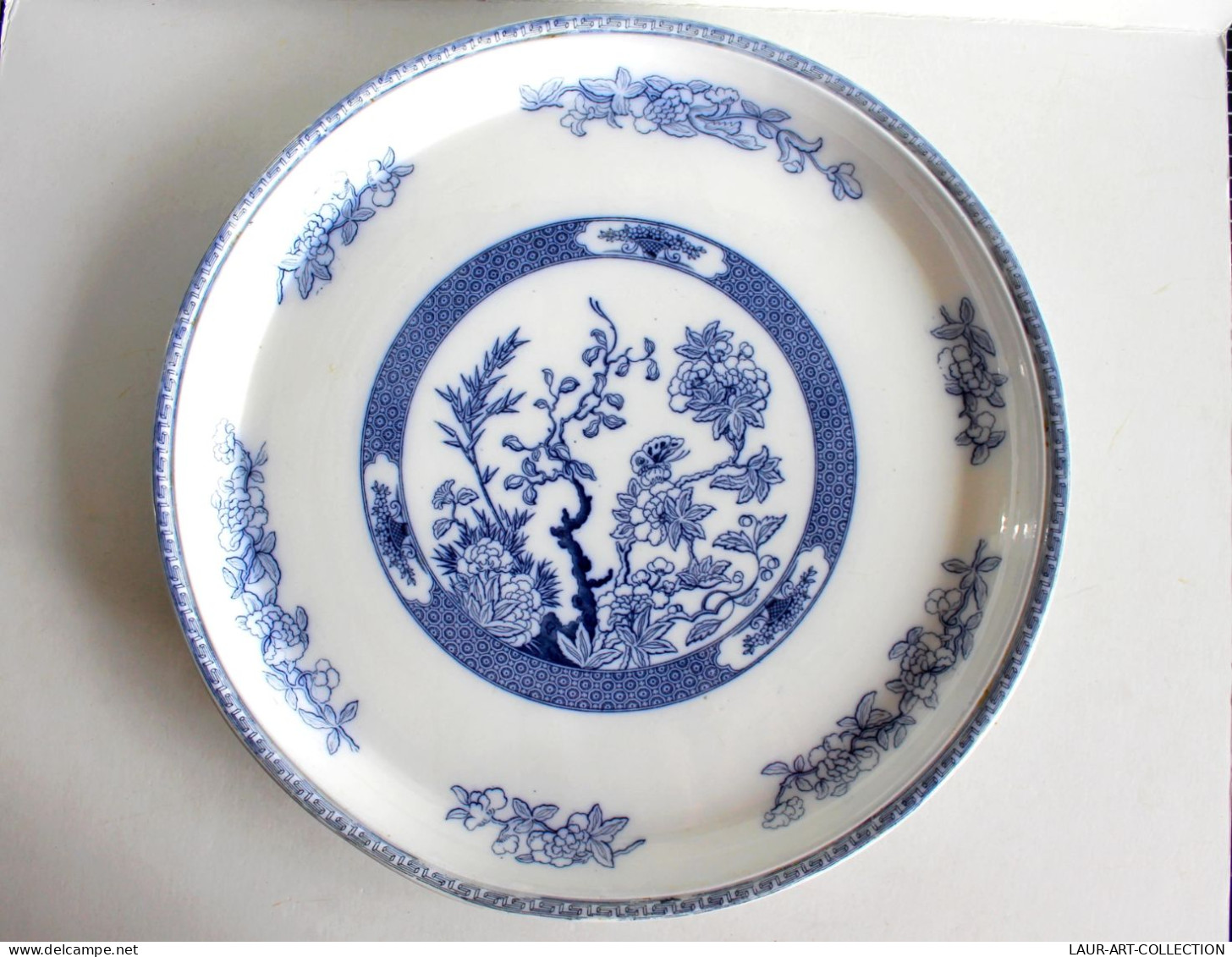 COPELAND SPODE GRAND PLAT (36cm) RAVIER ANGLAIS En FAIENCE XIXe, DECOR JAPONISANT / ART DE LA TABLE, DECORATIF (1102.14) - Copeland