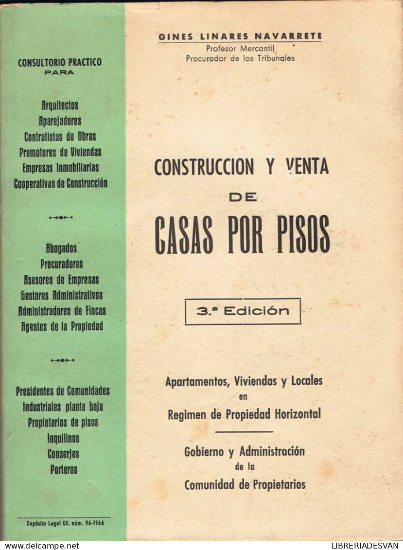 Construcción Y Venta De Casas Por Pisos - Ginés Linares Navarrete - Other & Unclassified