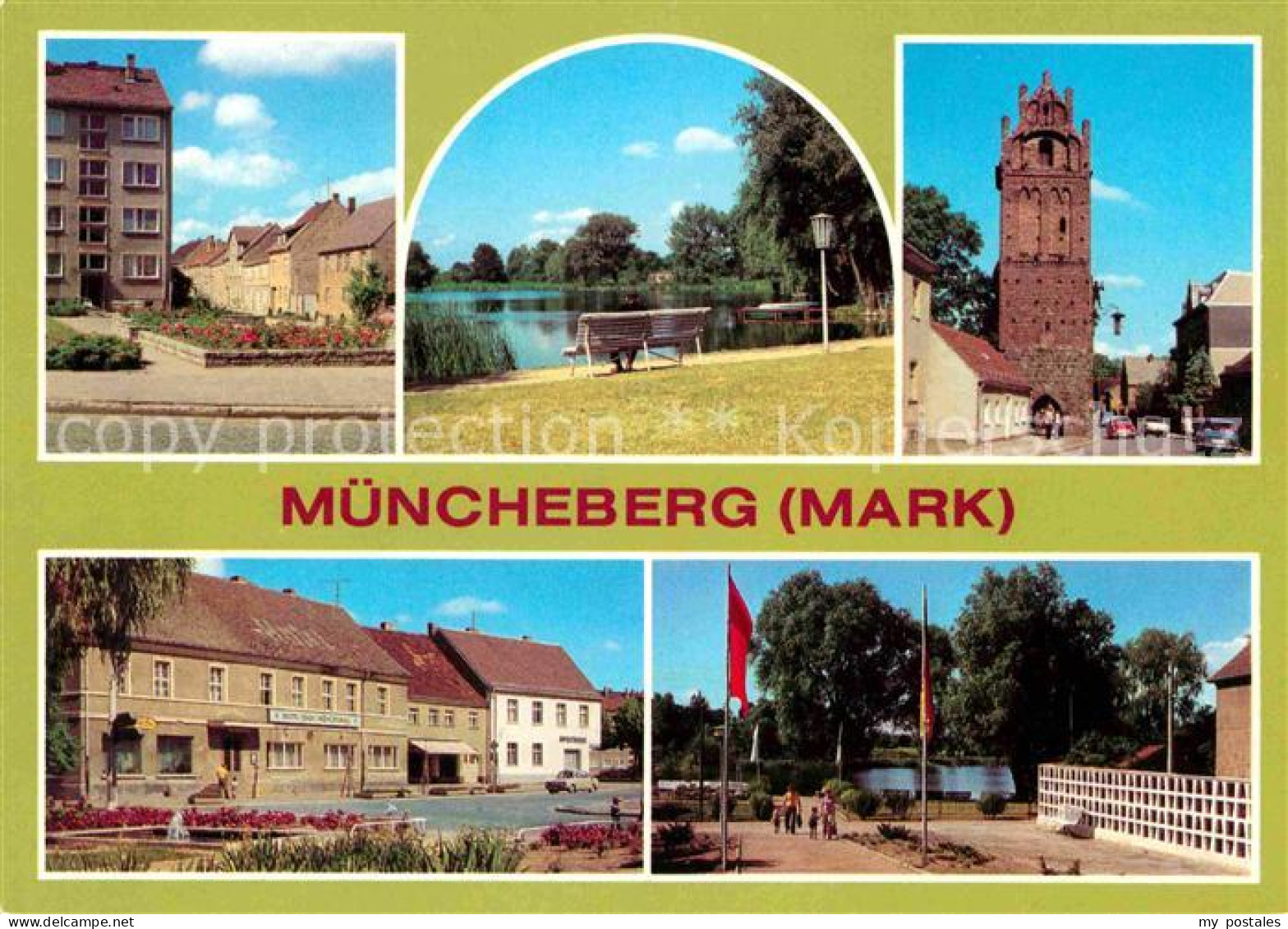 72631956 Muencheberg Ernst-Thaelmann-Strasse Waschbank Pulverturm Hotel-Stadt-Mu - Müncheberg