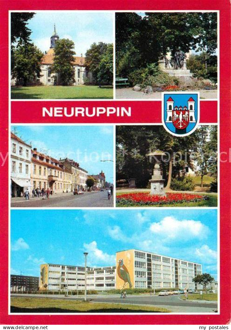 72631950 Neuruppin Kirchplatz Mit Pfarrkirche Fontanedenkmal Tempelgarten  Neuru - Neuruppin