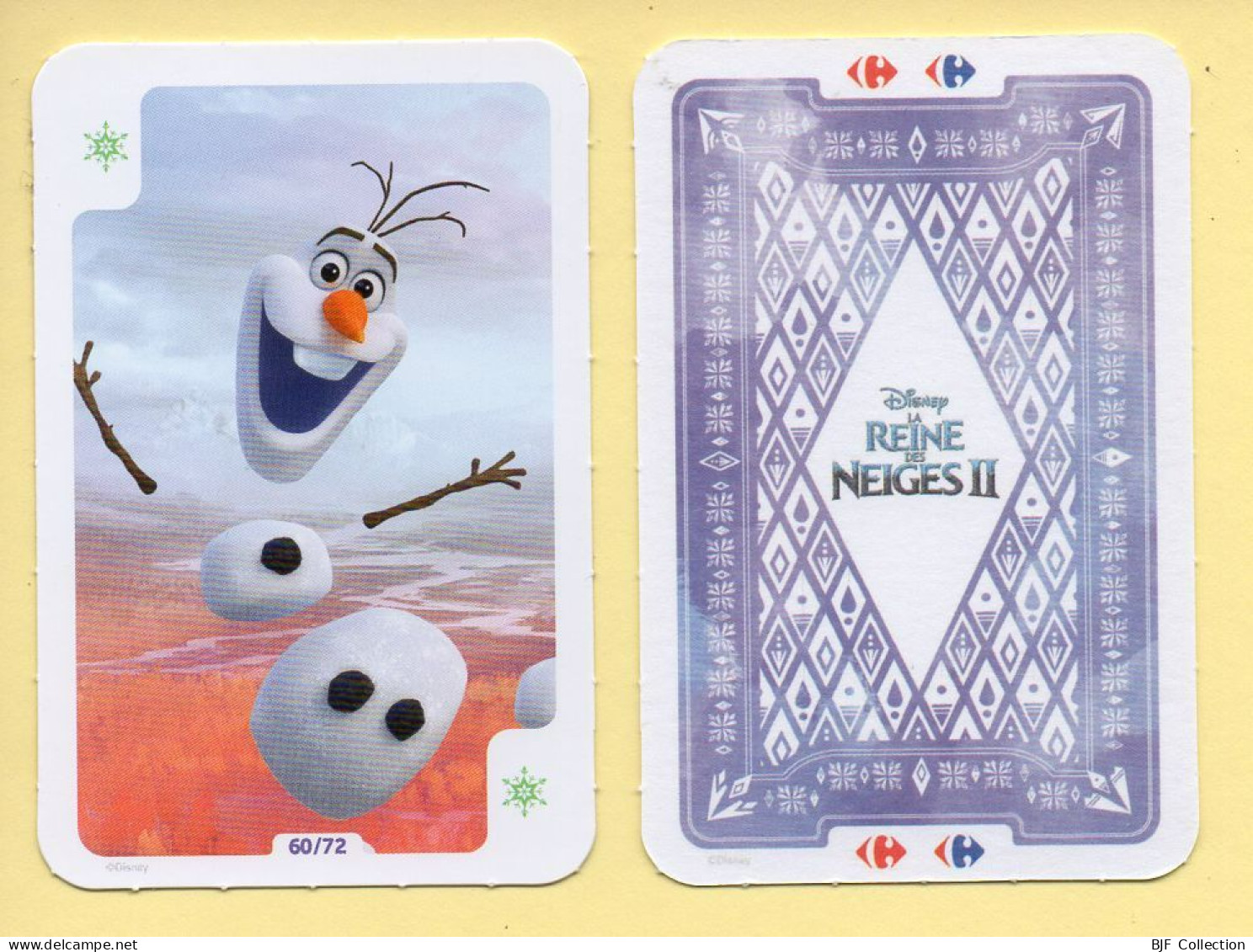 Carte Collector : LA REINE DES NEIGES II N° 60/72 – Disney / Carrefour - Disney