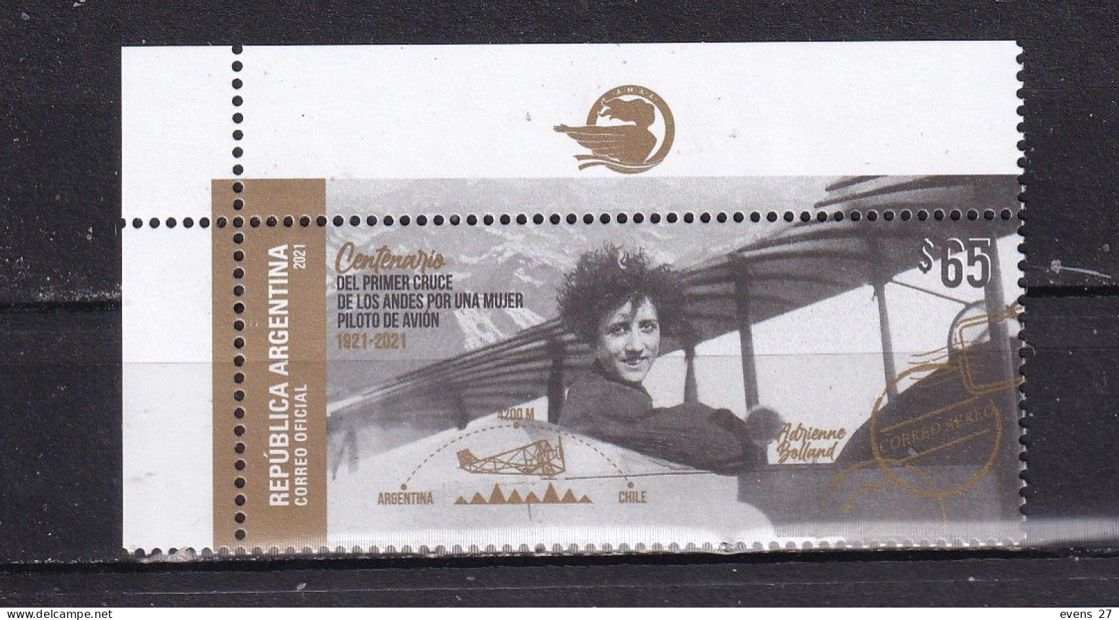 ARGENTINA--2021-AIRCRAFT WOMAN PILOT - MNH - Unused Stamps