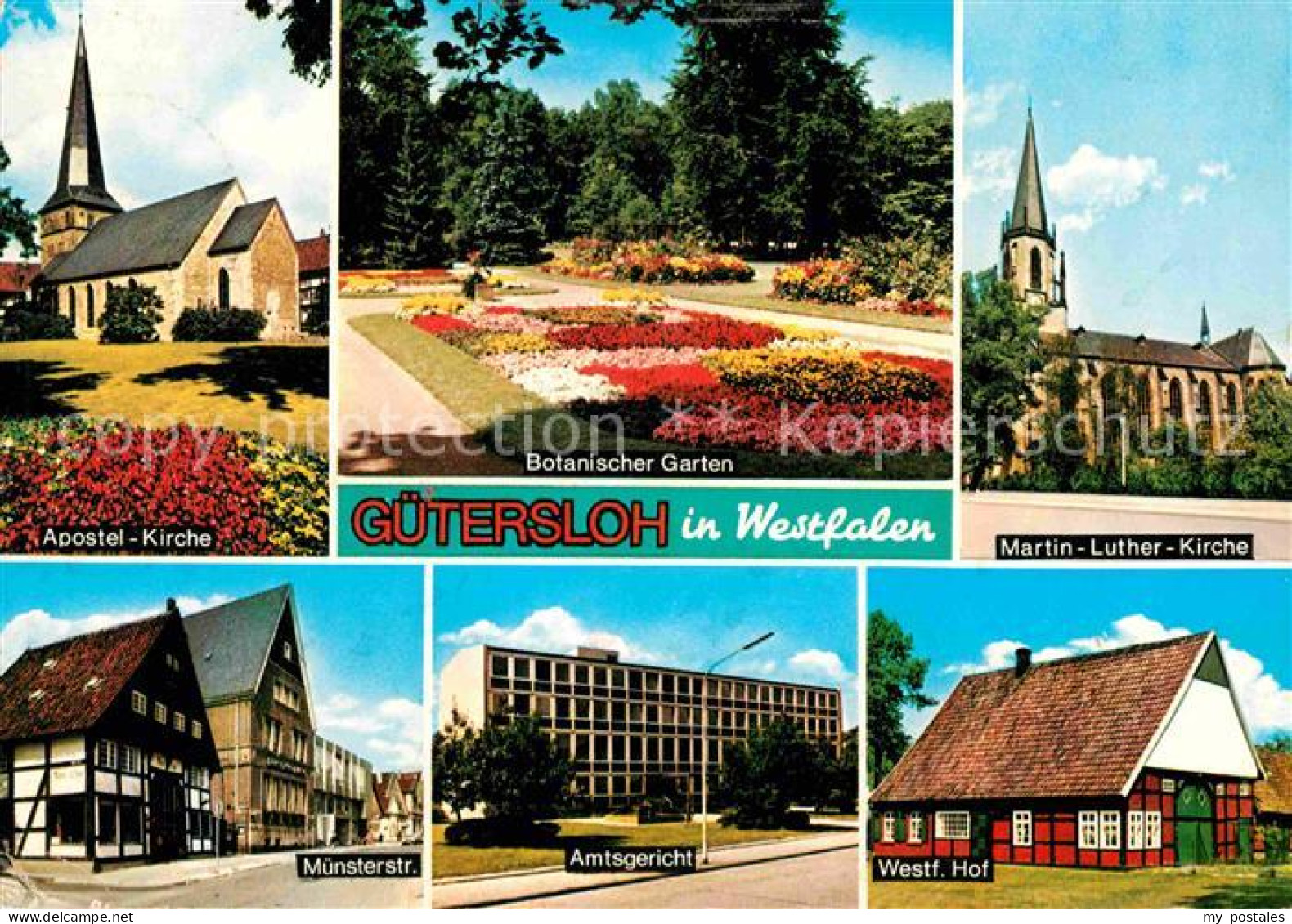 72631458 Guetersloh Apostel-Kirche Botanischer-Garten Muensterstrasse Amtsgerich - Guetersloh