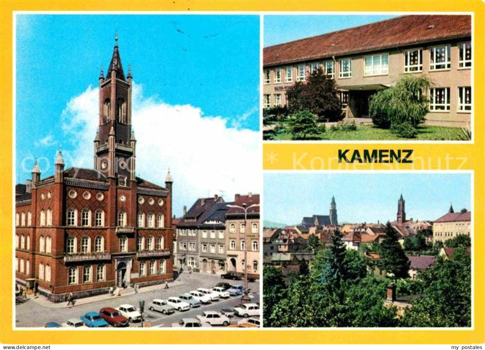 72631386 Kamenz Sachsen Rathaus Oberschule Maxim Gorki  Kamenz - Kamenz