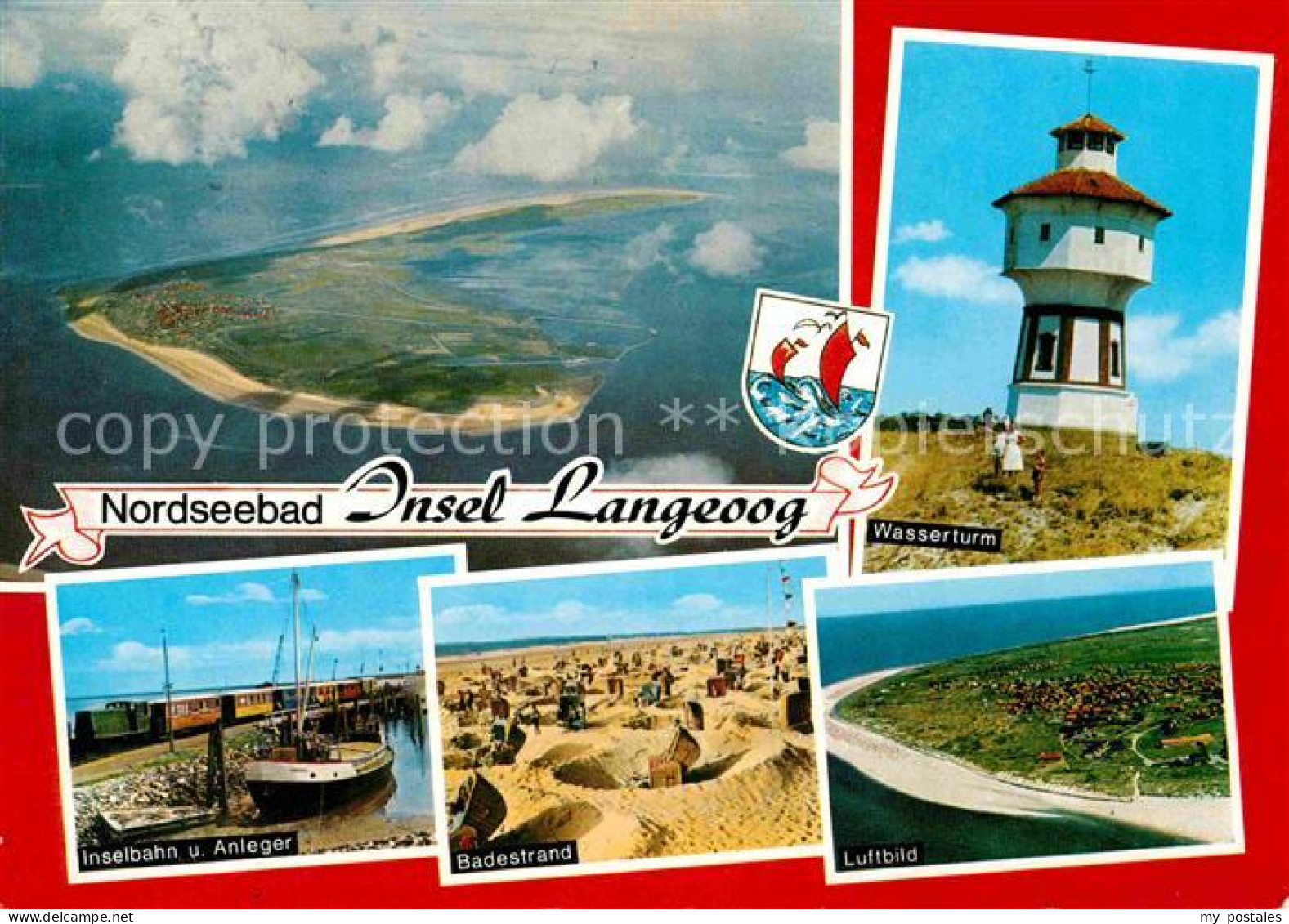 72631310 Langeoog Nordseebad Fliegeraufnahme Leuchtturm Strand  Langeoog - Langeoog