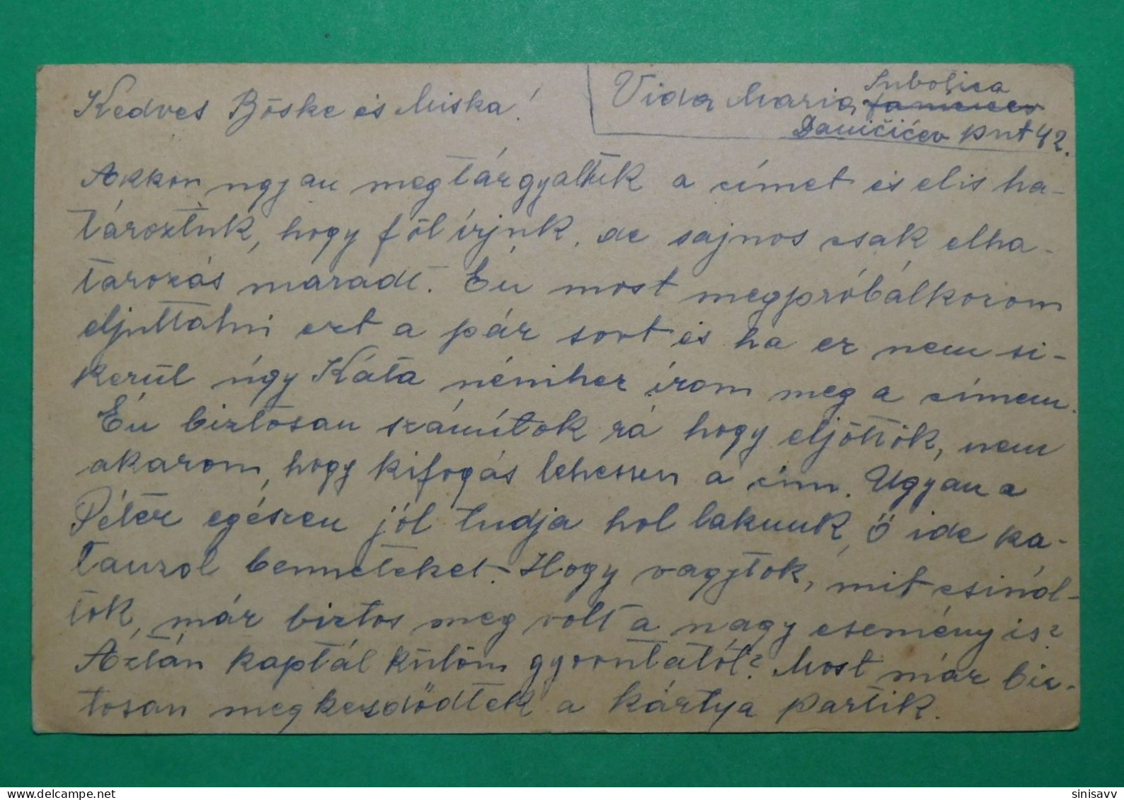 Dopisnica 1937 - Cartas & Documentos
