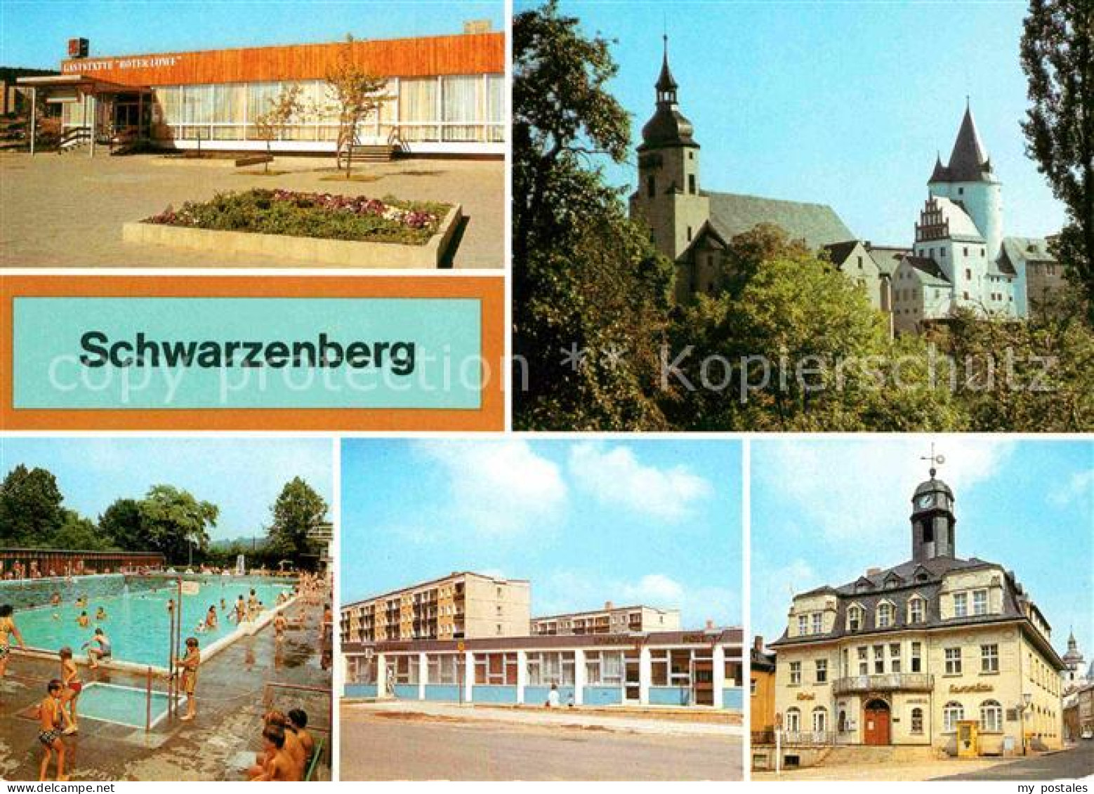 72630713 Schwarzenberg Erzgebirge Restaurant Roter Loewe Schloss Freibad Hotel H - Schwarzenberg (Erzgeb.)