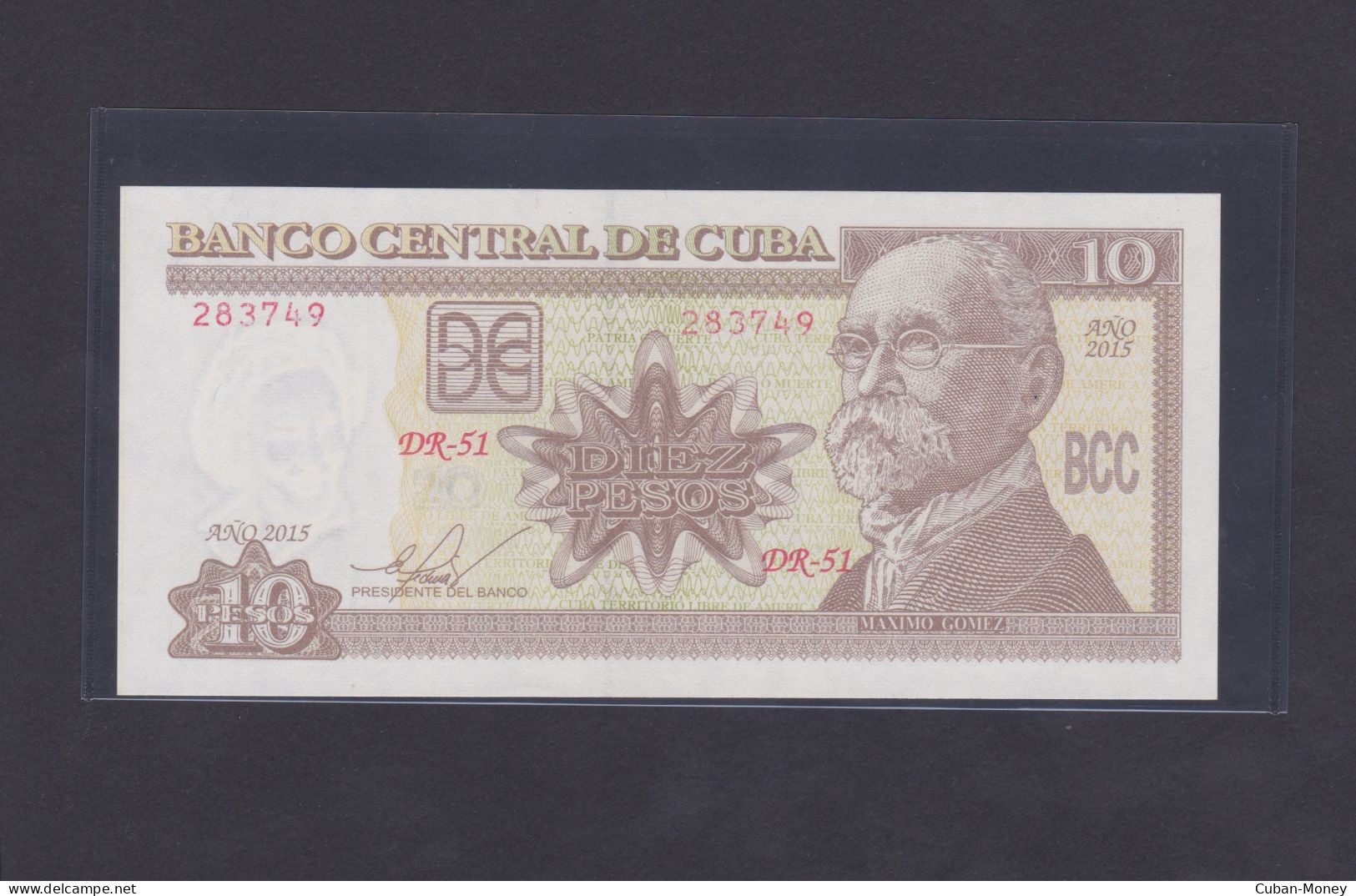 Cuba 10 Pesos 2015 SC / UNC - Kuba