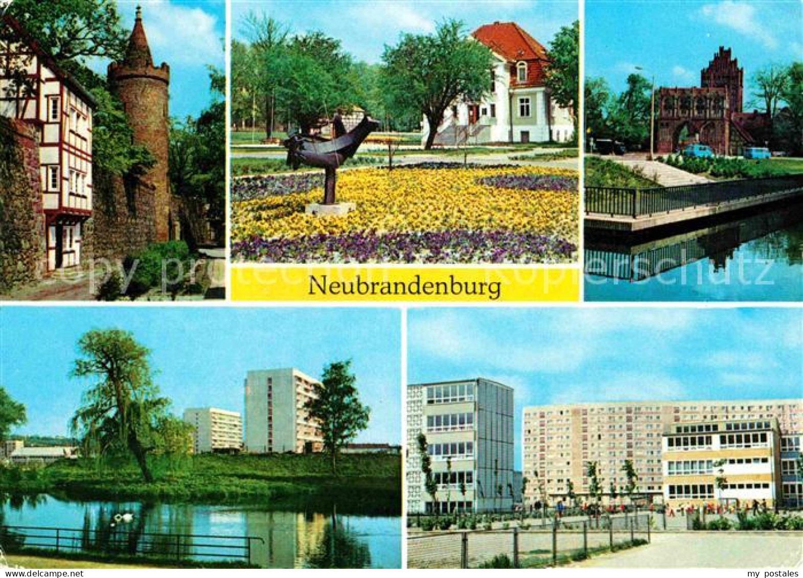 72630599 Neubrandenburg Wiekhaus Und Moenchenturm Stadtpark Treptower-Tor Neubra - Neubrandenburg