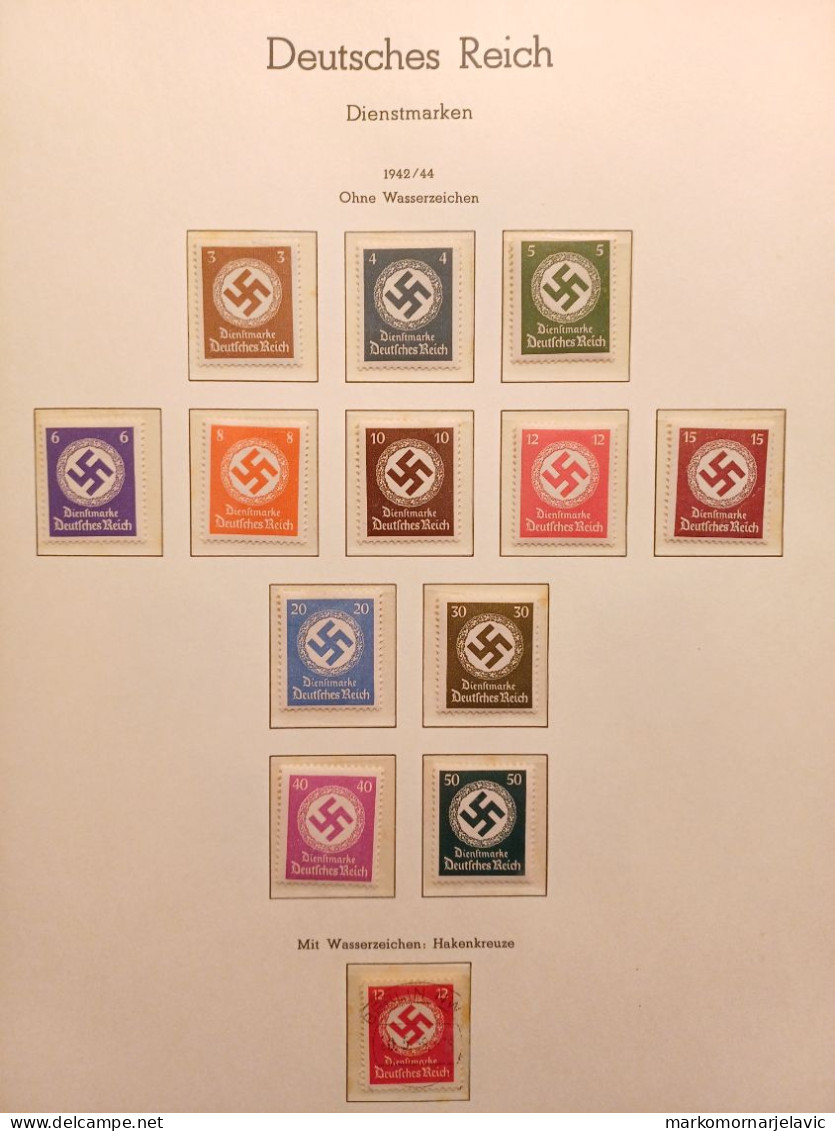 German (Deutsches) 2nd and 3rd Reich (1872-1945) with high quality mint and used stamps.