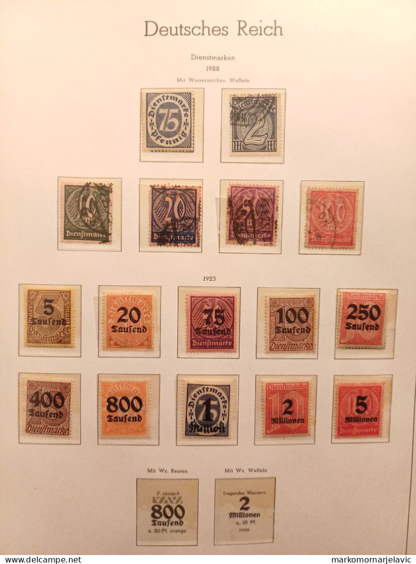 German (Deutsches) 2nd and 3rd Reich (1872-1945) with high quality mint and used stamps.