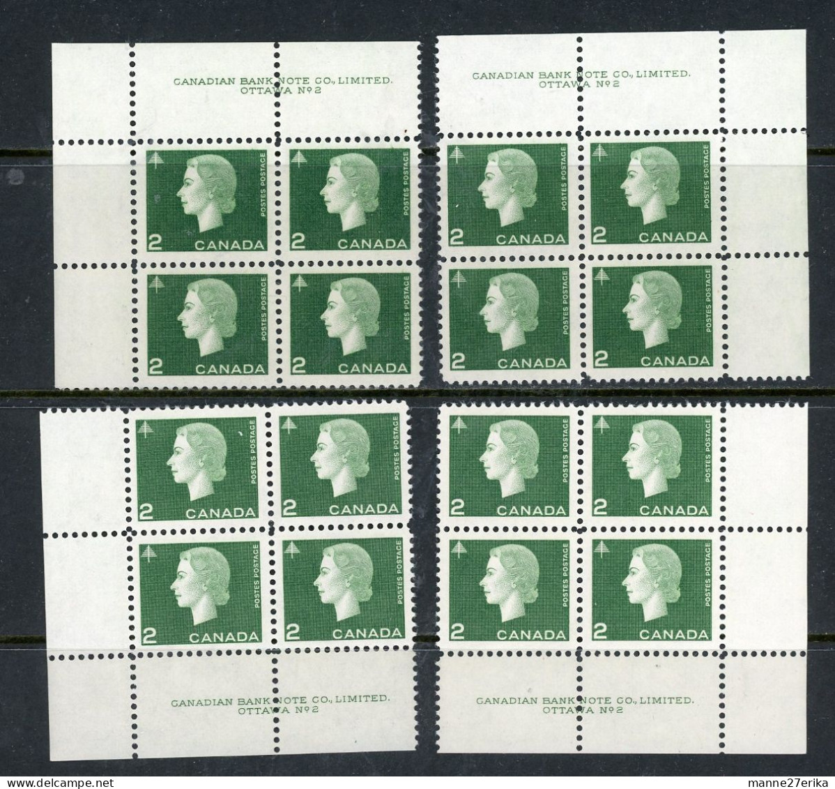 Canada MNH PB 1962-63 "Cameo Issue" - Unused Stamps