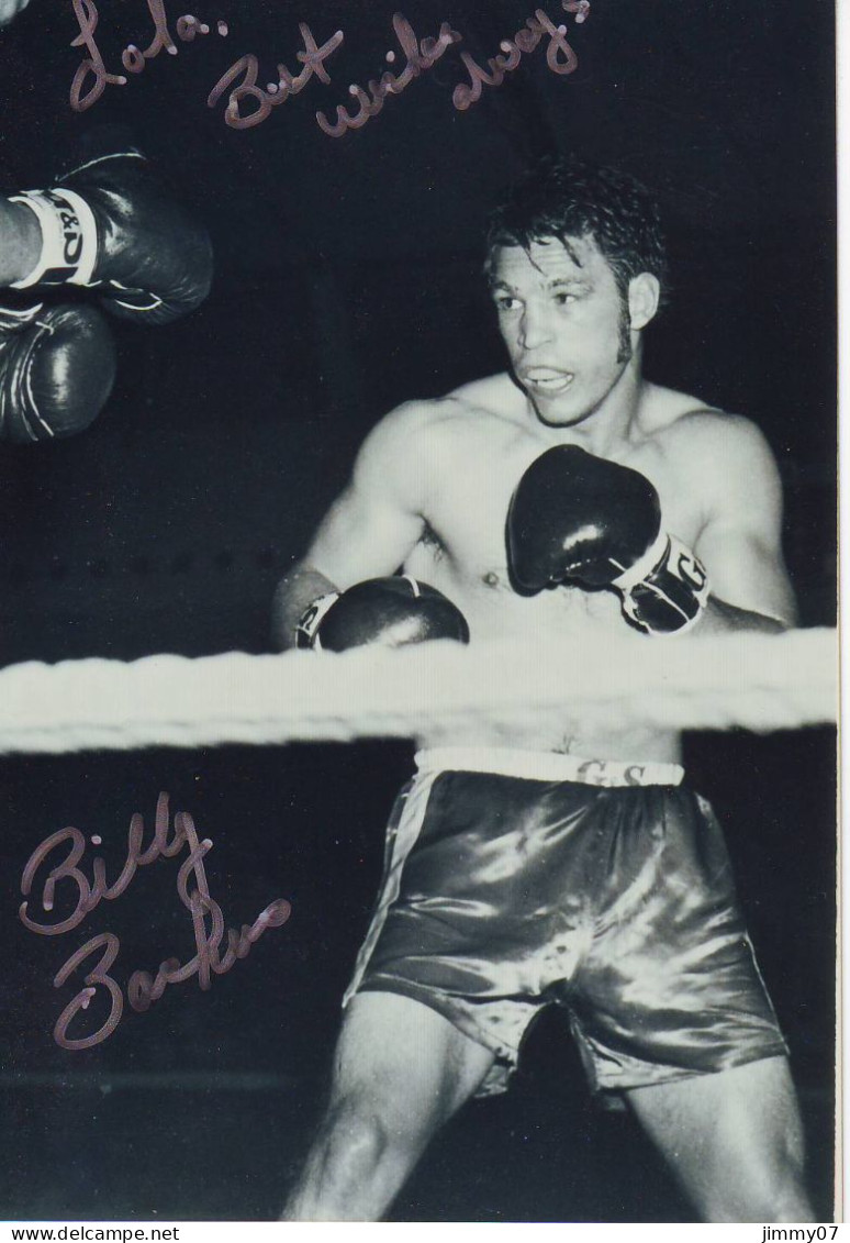 Billy Backus (9X12 Cm) Original Dedicated Photo - Sportspeople