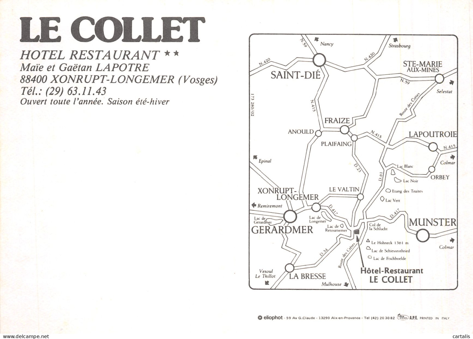 88-XONRUPT LONGEMER-N°C-4344-C/0255 - Xonrupt Longemer