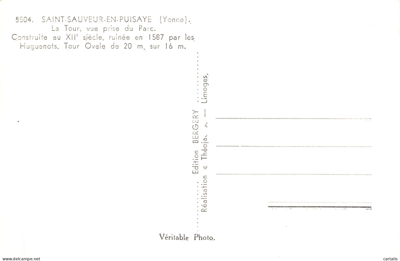 89-SAINT SAUVEUR EN PUISAYE-N°C-4344-E/0213 - Saint Sauveur En Puisaye