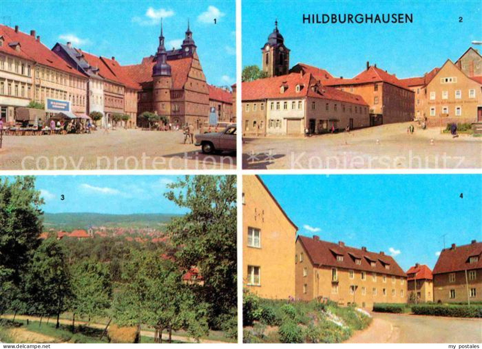 72629488 Hildburghausen Markt Goetheplatz Gesamtansicht Ernst Thaelmann Platz Hi - Hildburghausen