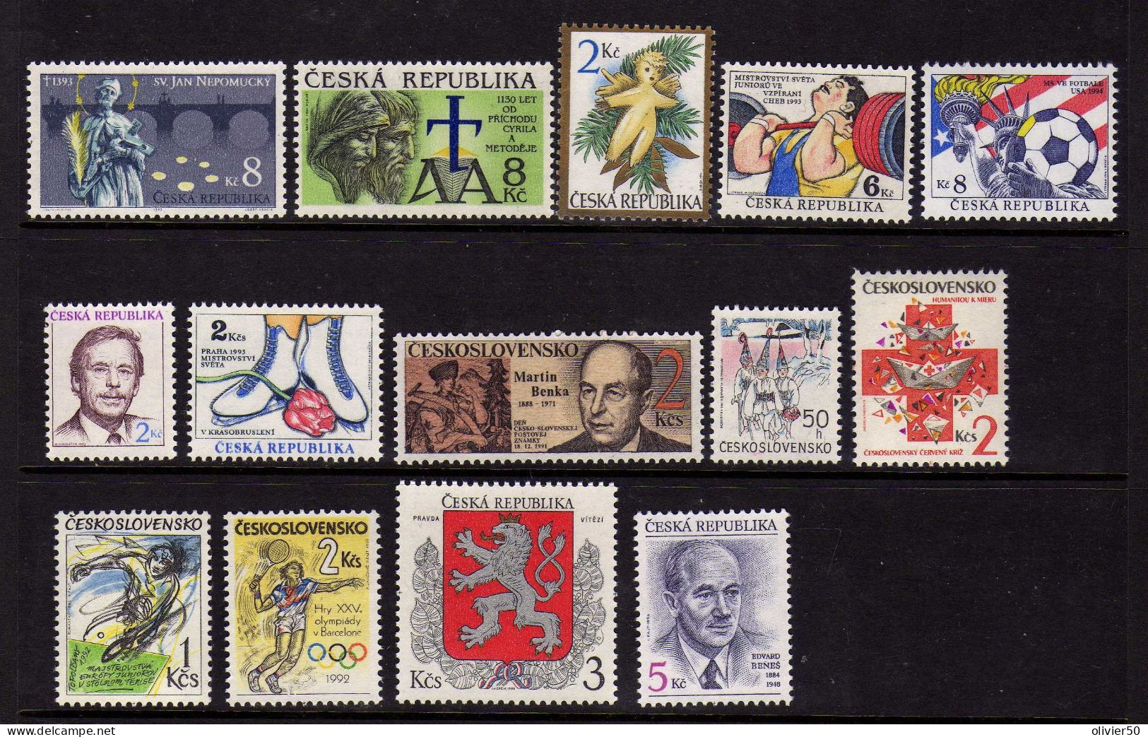Tchequie - Evenements - Sports - Celebrites -   Neufs** - MNH - Unused Stamps