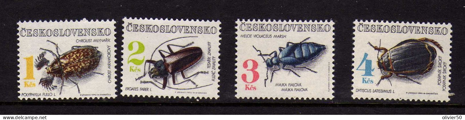 Tchequie -  Faune - Insectes -   Neufs** - MNH - Unused Stamps