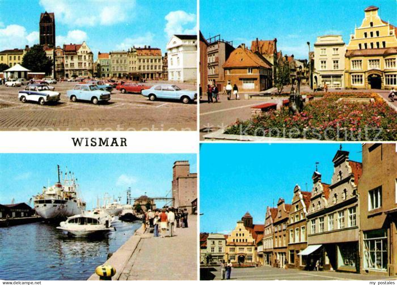 72629304 Wismar Mecklenburg Markt Ecke Kraemer Und Hohestrasse Hafen Kraemerstra - Wismar