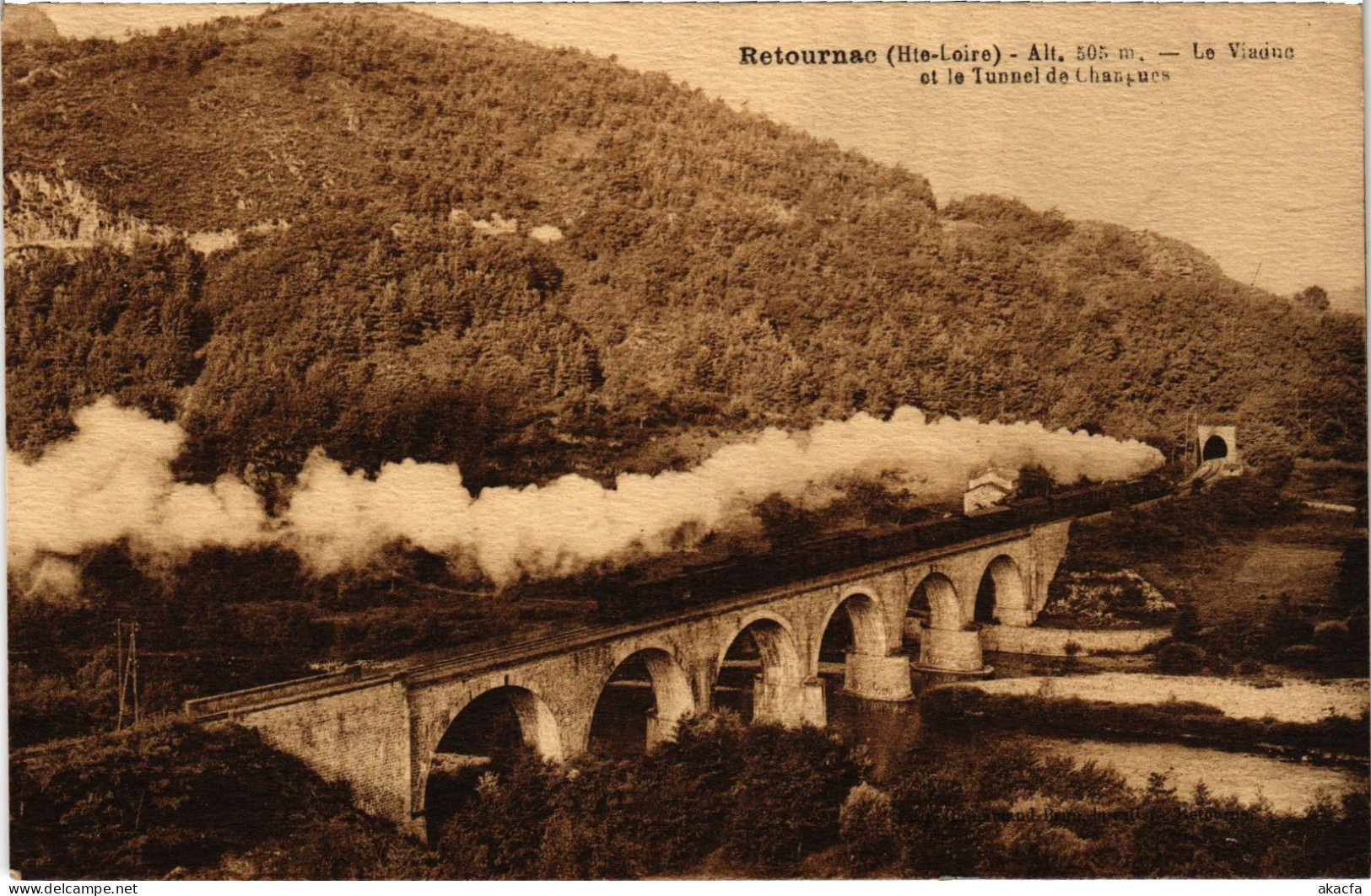 CPA Retournac Le Viaduc Railway (1279638) - Retournac