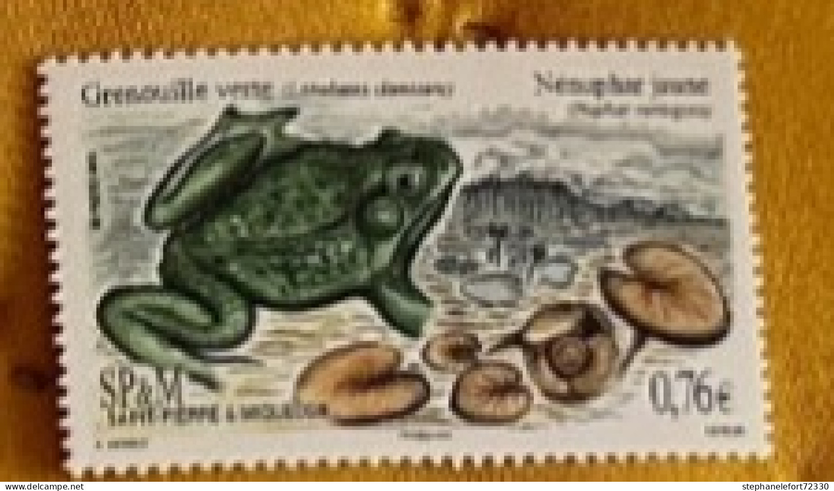 SPM 2015 Faune Flore Grenouille Verte - Nénuphar Jaune YT 1141 Neuf - Unused Stamps