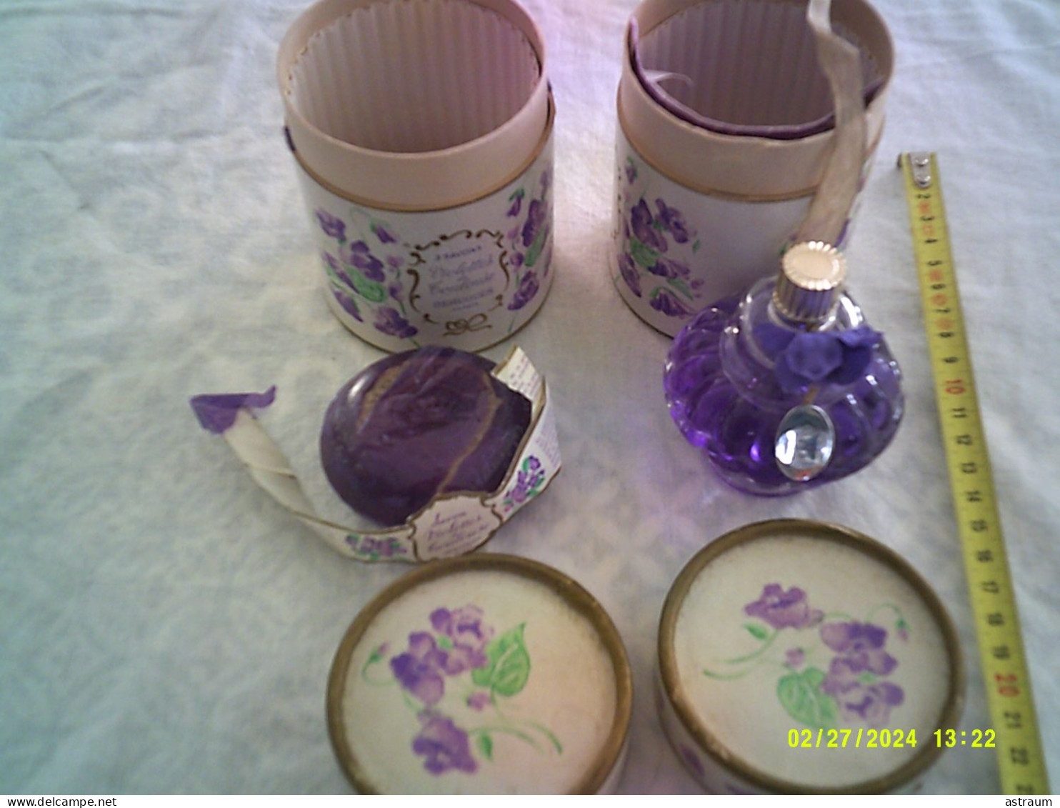 2 Coffret Vintage Parfum - Berdoues - Violettes De Toulouse - 80ml + 1 Boite Avec 1 Savon - Miniatures Femmes (avec Boite)