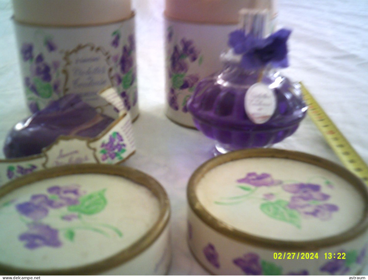 2 Coffret Vintage Parfum - Berdoues - Violettes De Toulouse - 80ml + 1 Boite Avec 1 Savon - Miniatures Womens' Fragrances (in Box)