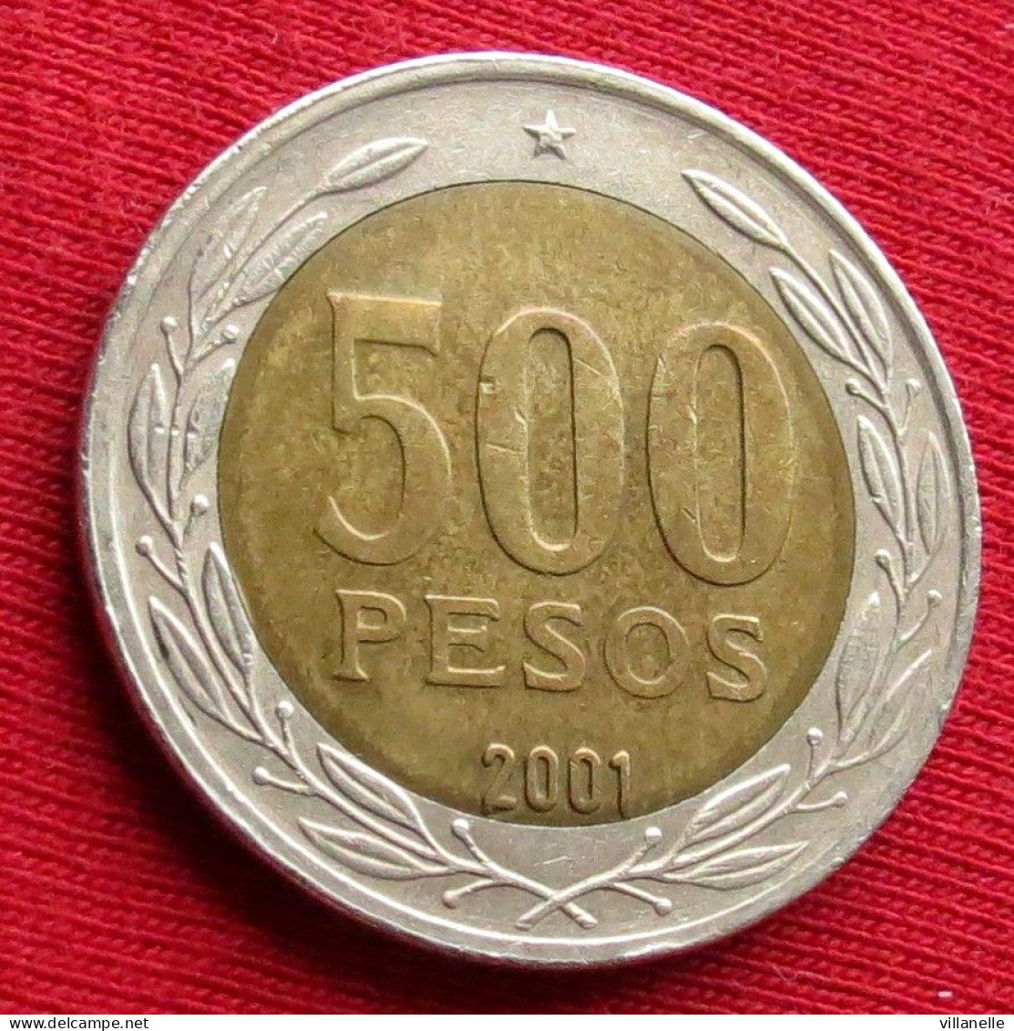 Chile 500 Pesos 2001 KM# 235 Lt 258 *VT Chili - Chile