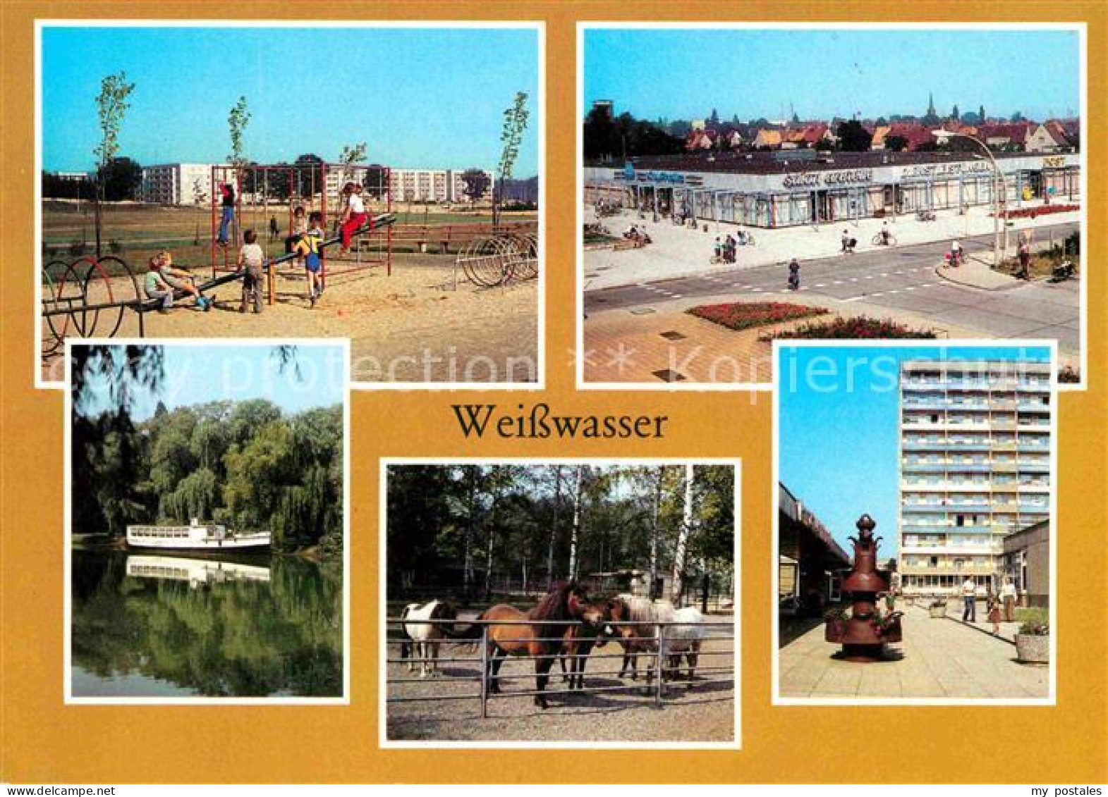 72627797 Weisswasser Freizeitzentrum Lutherstr Brechtstr Jahnteich Mit Schiffsba - Weisswasser (Oberlausitz)