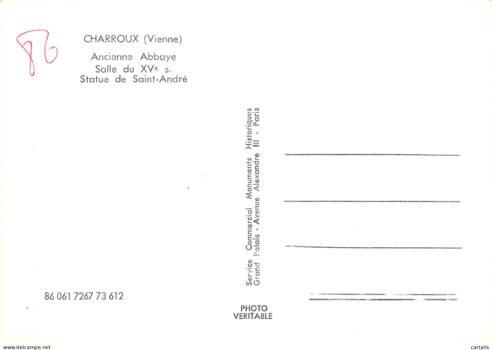 86-CHARROUX-N°C-4349-A/0067 - Charroux