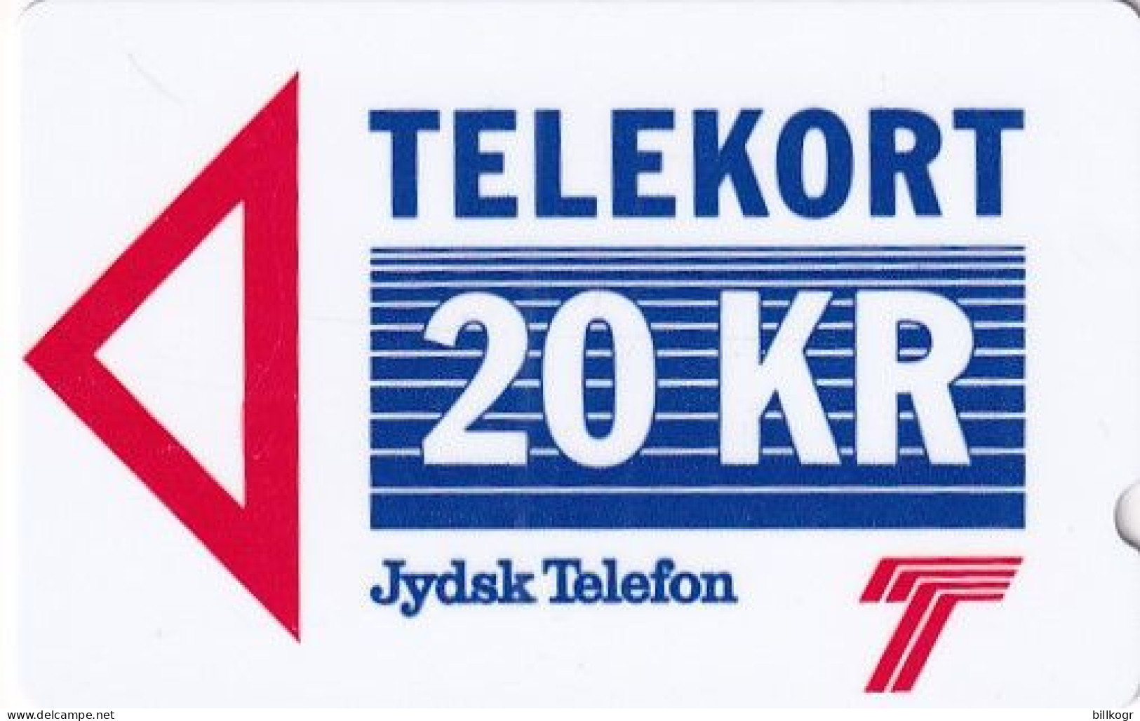 DENMARK(GPT) - Jydsk Telefon First Issue 20 Kr., CN : 1JYDB, Tirage 12000, Mint - Denmark