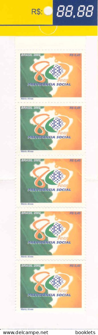BRAZIL, 2003, Booklet 28, Social Security 80 Years - Markenheftchen