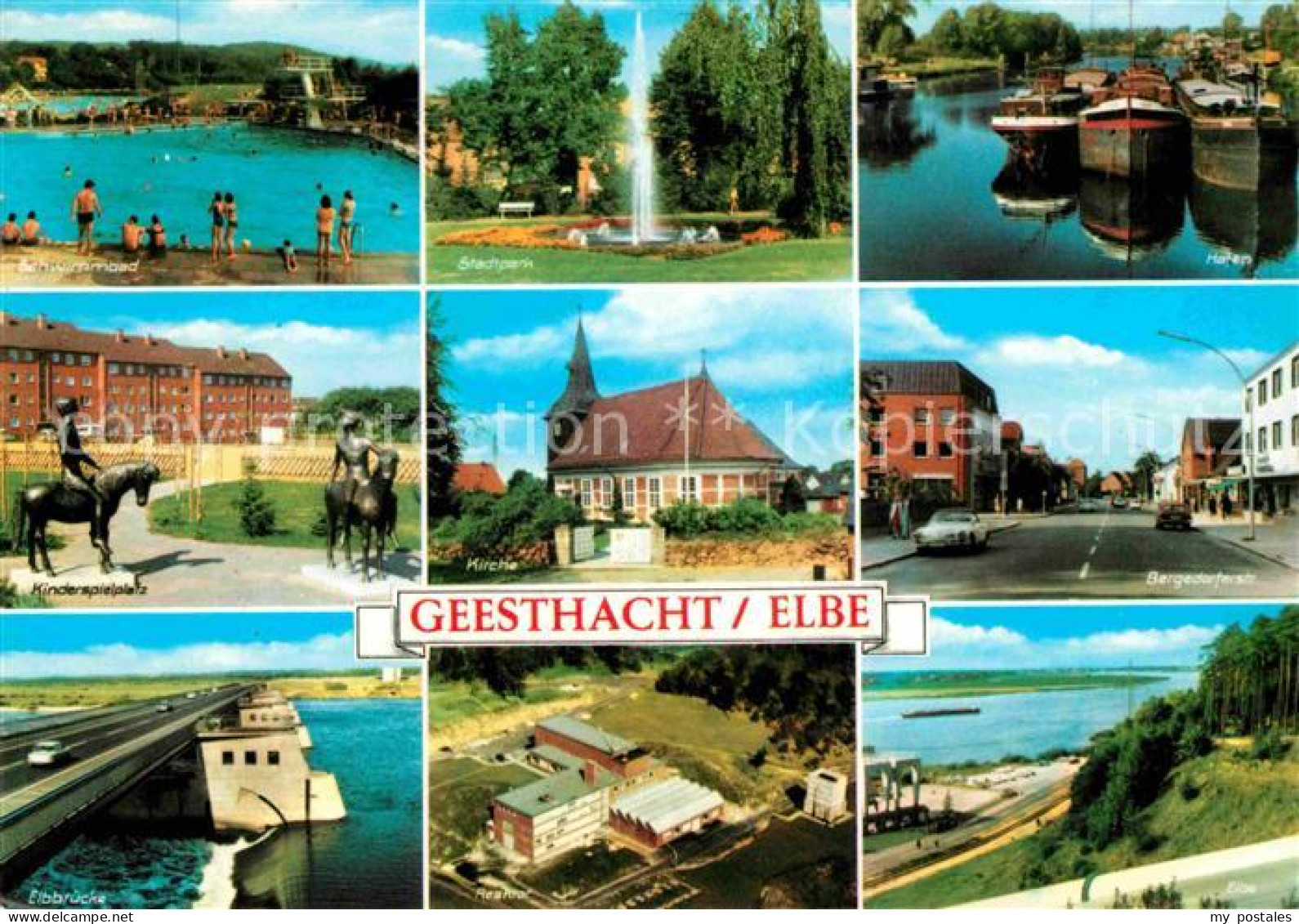 72624763 Geesthacht Elbe Schwimmbad Stadtpark Hafen Kinderspielplatz Kirche Berg - Geesthacht