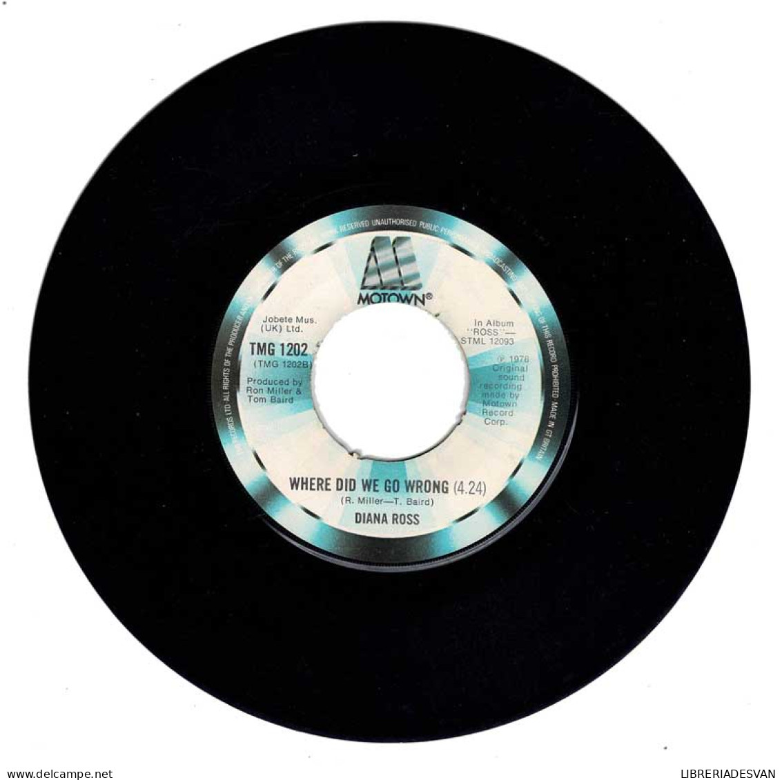 Diana Ross - My Old Piano / Where Did We Go Wrong. Single (sólo Vinilo) - Altri & Non Classificati