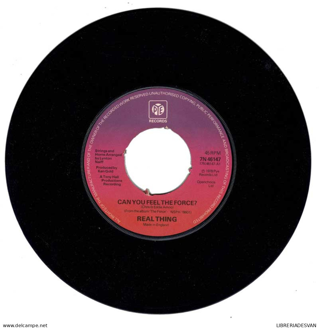 Real Thing - Can You Feel The Force? / Children Of The Ghetto. Single (sólo Vinilo) - Autres & Non Classés