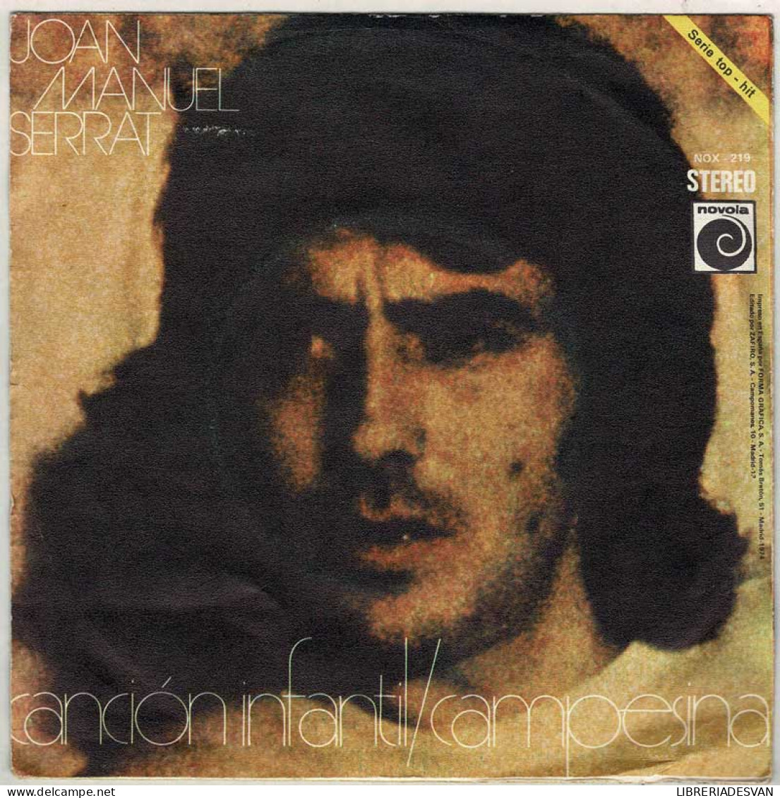 Joan Manuel Serrat - Canción Infantil / Campesina. Single - Sonstige & Ohne Zuordnung