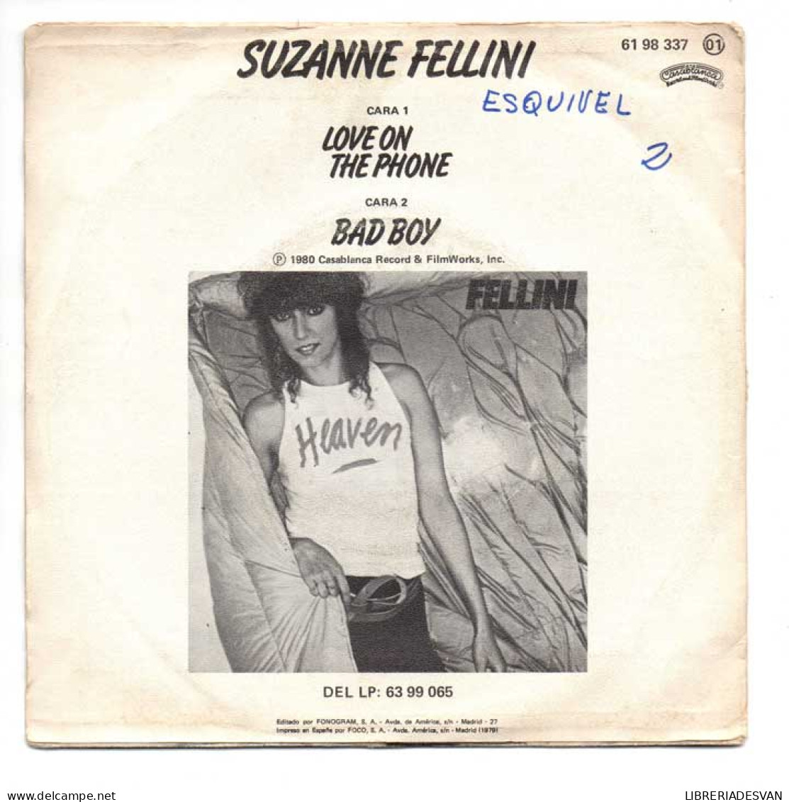 Suzanne Fellini - Love On The Phone / Bad Boy. Single - Andere & Zonder Classificatie