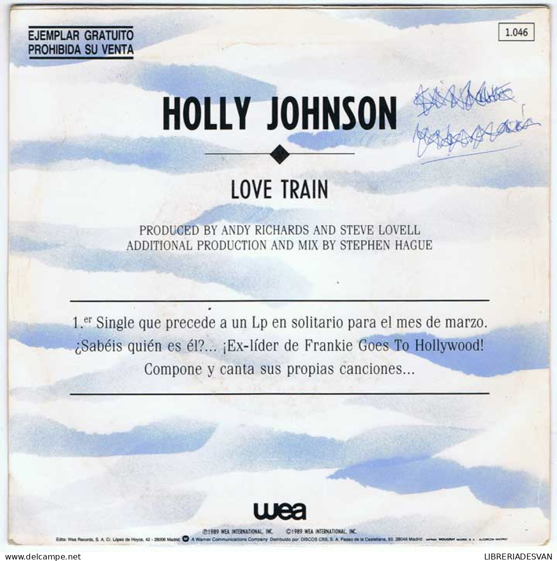 Holly Johnson - Love Train - Wea 1989 - Single Promocional - Single - Sonstige & Ohne Zuordnung