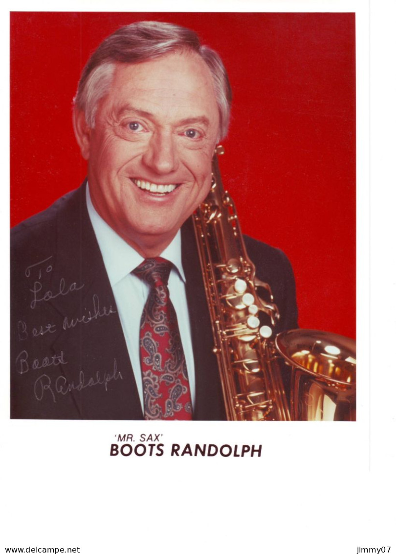 Boots Randolph (20x25 Cm)  Original Dedicated Photo - Cantantes Y Musicos