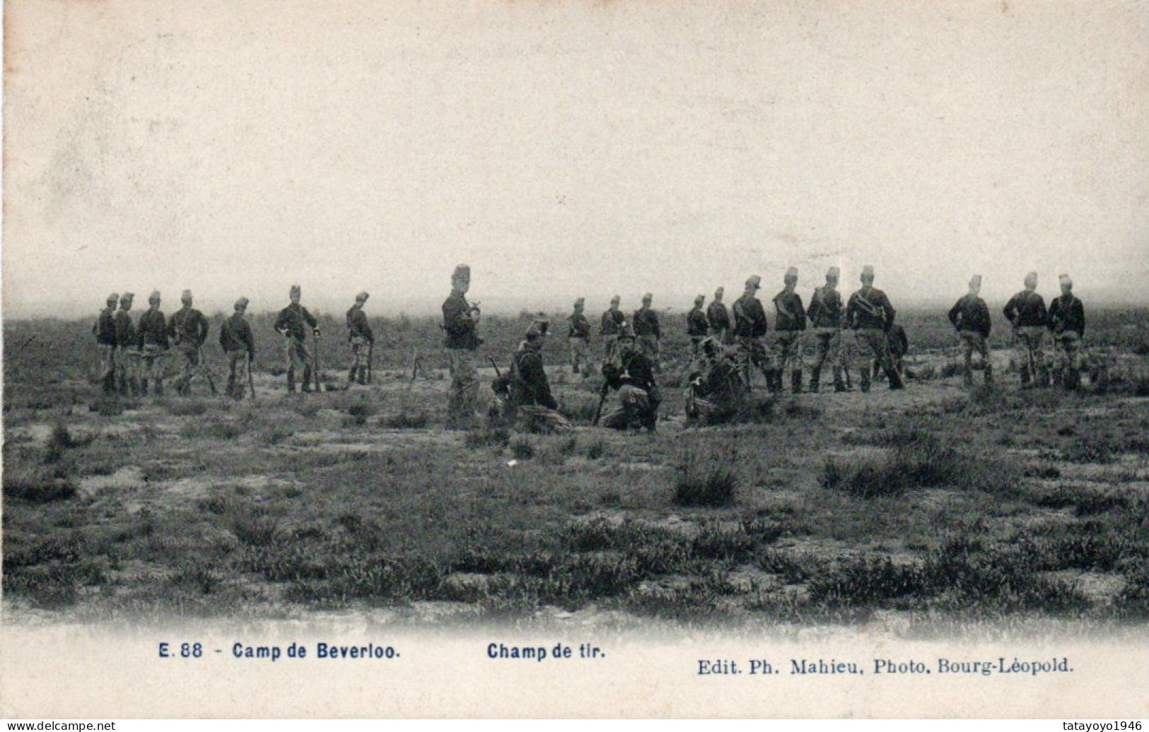 Camp De Beverloo Champ De Tir Voyagé En 1900 - Beringen