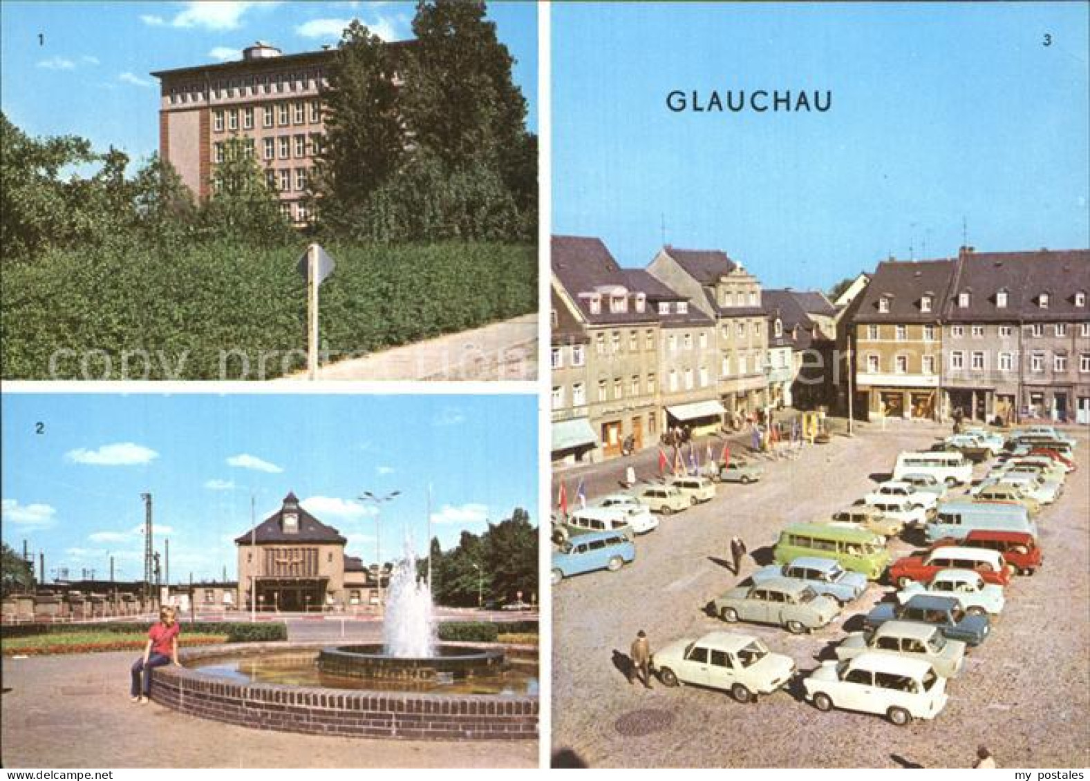 72547288 Glauchau Ingenieurschule Am Bahnhof Markt Glauchau - Glauchau