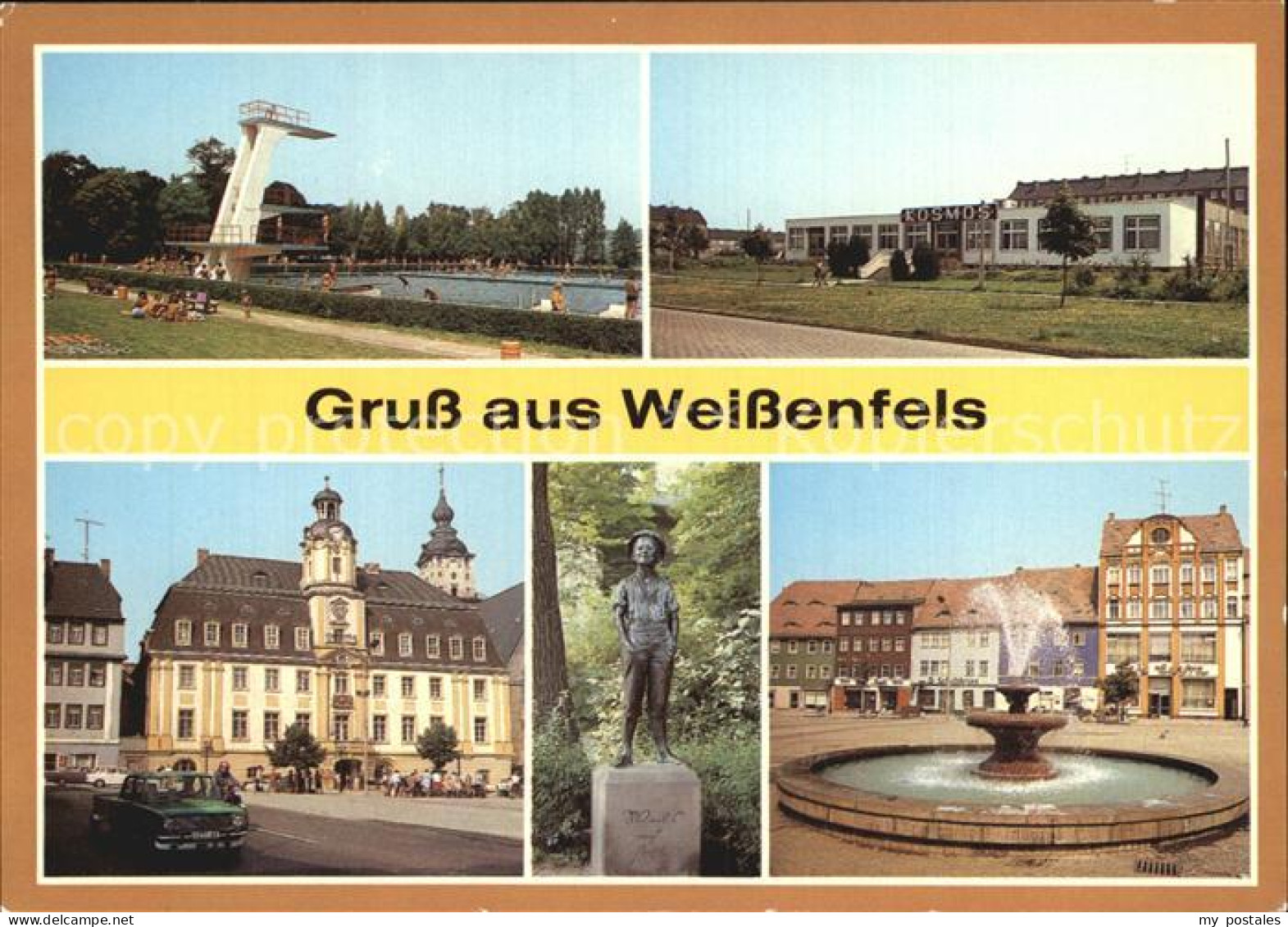 72547093 Weissenfels Saale Freibad Gaststaette Kosmos Rathaus Schusterjunge Brun - Weissenfels