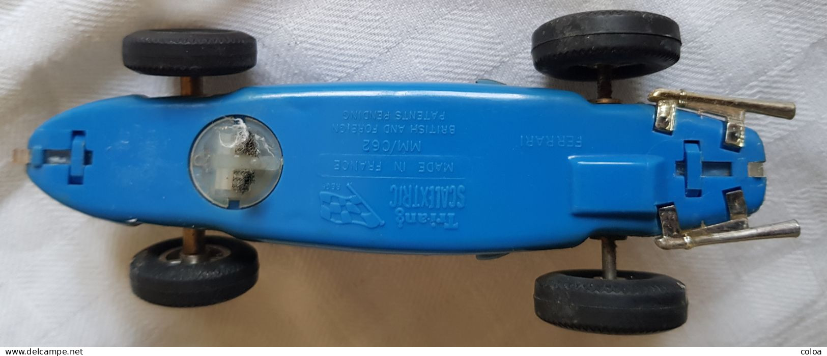 Voiture De Circuit électrique TRIANG SCALEXTRIC Ferrari MM / C62 Bleue - Autocircuits