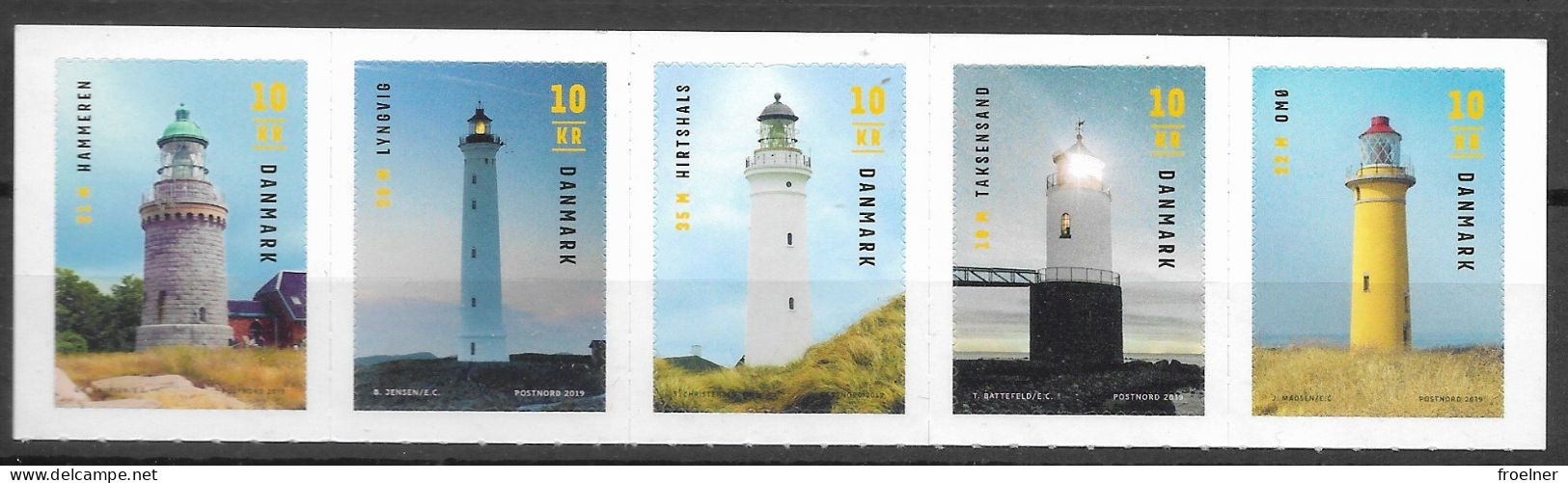 Denmark Michel DK 1974-1978 Lighthouse - MNH - Unused Stamps