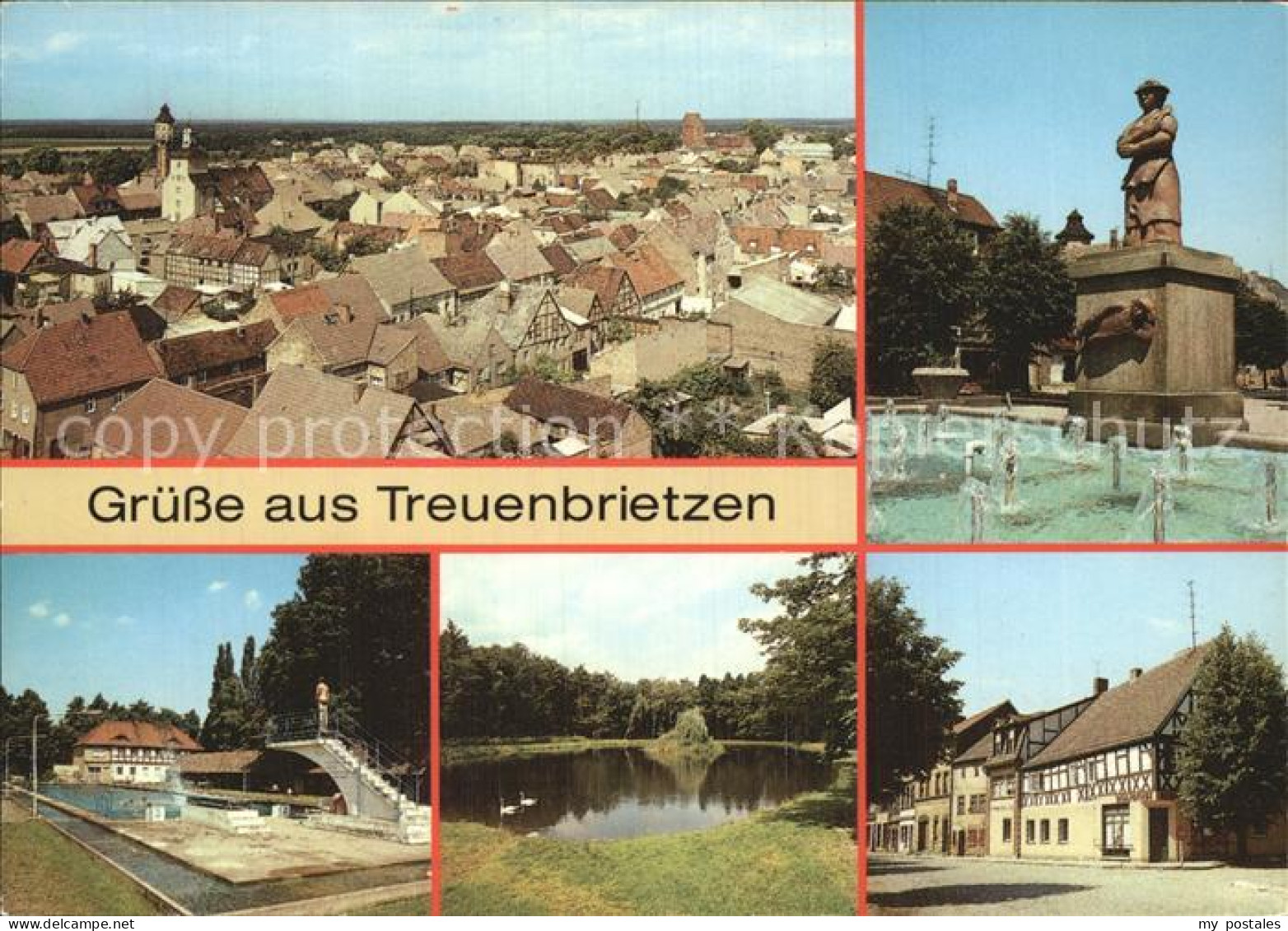 72545335 Treuenbrietzen Sabinchenbrunnen Freibad Schwanenteich Bibliothek Treuen - Treuenbrietzen