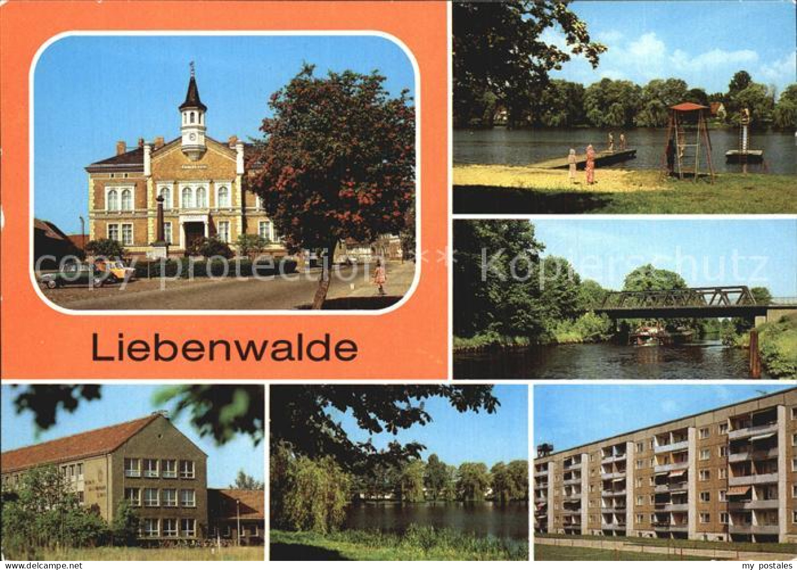 72545314 Liebenwalde Rathaus Markt Freibad Muehensee Bruecke Vosskanal Liebenwal - Liebenwalde