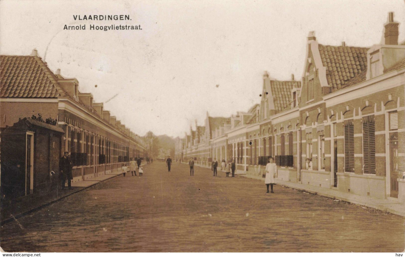 Vlaardingen Arnold Hoogvlietstraat Zeer Oude Fotokaart 3284 - Vlaardingen