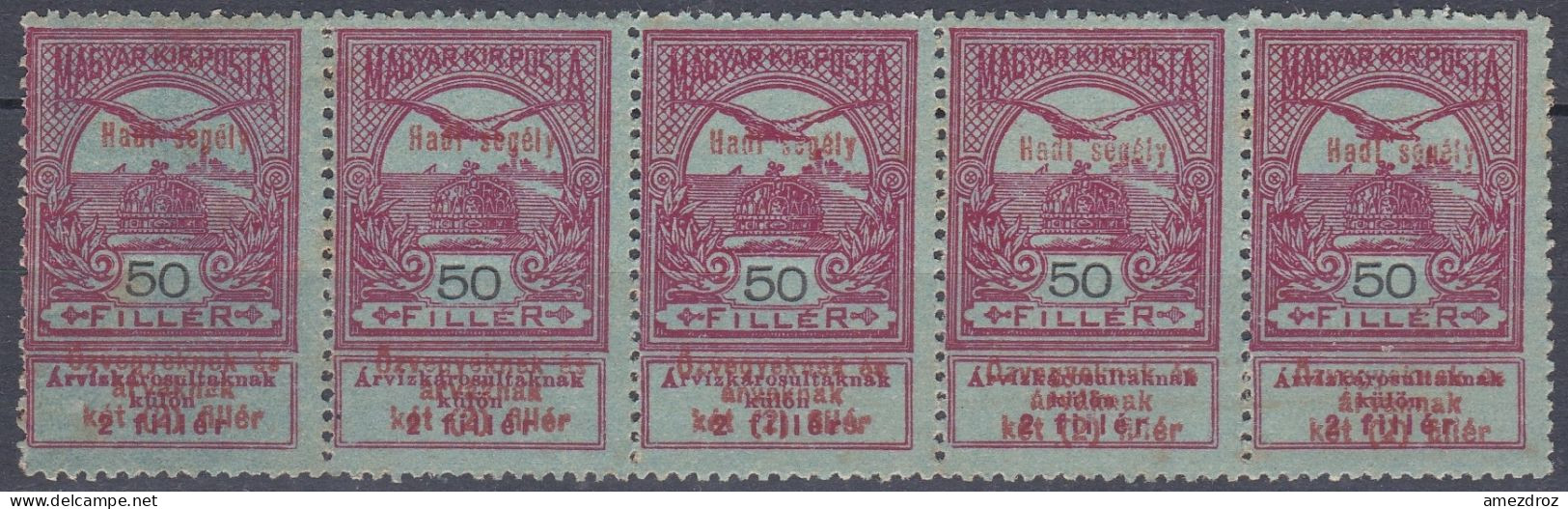 Hongrie 1914 Mi 157 NMH **  Aide Militaire Aux Veuves Et Aux Orphelins, Turul Sur La Couronne De Saint-Étienne  (A9) - Unused Stamps