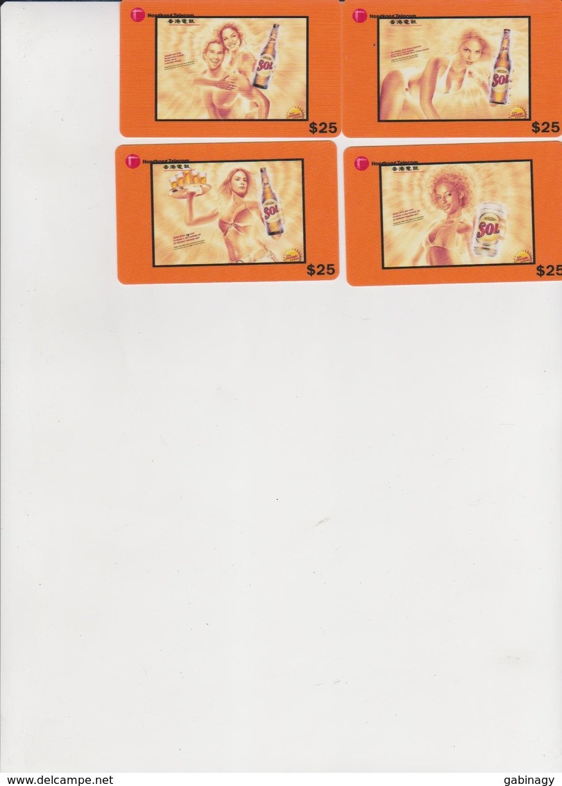 CHINA - BEER-05 - PUZZLE SET OF 4 CARDS - Cina