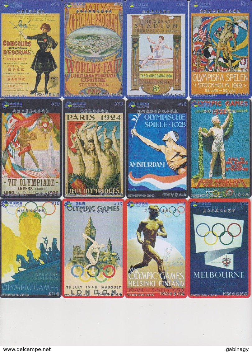 CHINA - OLYMPIC GAMES - SPORT - SET OF 23 CARDS - Chine